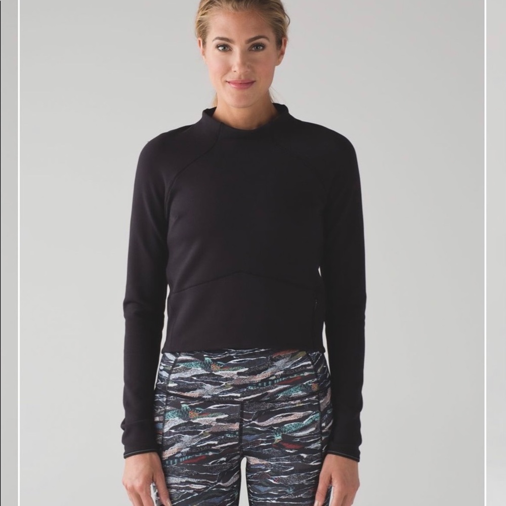 lululemon hill and valley mock neck long sleeve